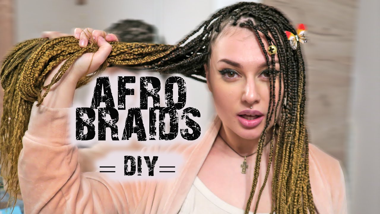 Îmi fac AFROBRAIDS acasă + accesorii pentru păr| DIY