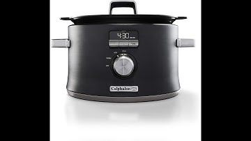 Calphalon Digital Sauté Slow Cooker, Dark Stainless Steel
