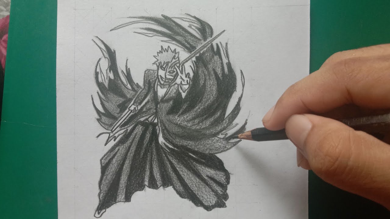 How to draw Ichigo | Drawing Ichigo | Bleach | Anime drawing - YouTube