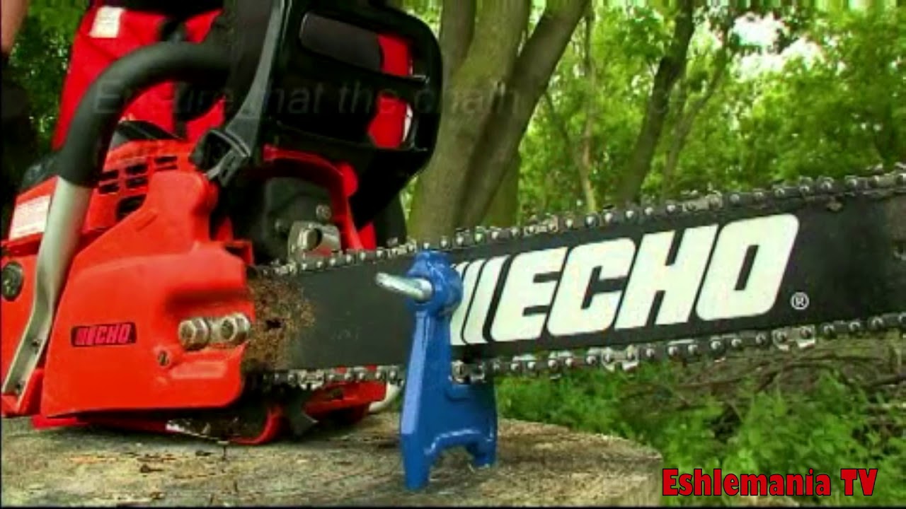 How To Sharpen A Chainsaw Chain With A Sharpening Kit From Echo - YouTube
