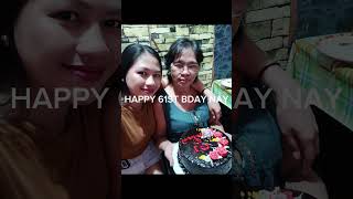 HAPPY 61ST BIRTHDAY NANAY EDERLINA PARADO ❤ MARCH 23,2024