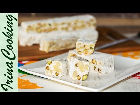 Video: Hausgemachter Nougat Mit Haselnüssen Oder Mandeln