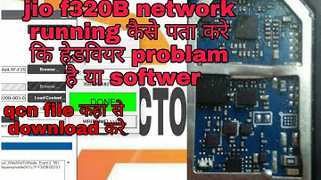Jio f320b imei 0 Jio f320b network running problem solution lyf Jio f320b qcn file download