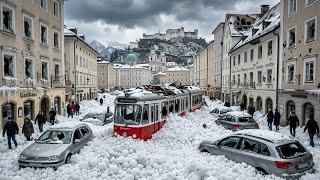 Chaos in Austria and Italy! Hailstorms Devastate Salzburg and South Tyrol