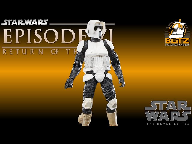 Star Wars The Black Series Figura Biker Scout A Escala 15 Cm, Del 40 Aniversario De El Regreso Del Jedi, Con Bláster Y Articulaciones