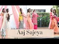 Aaj sajeya  sukshan  raveenas wedding dance performance  bride mehndi