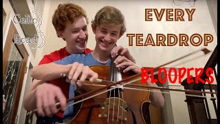CelloRoad BLOOPERS - "Every Teardrop is a Waterfall" Played on 1 Cello
