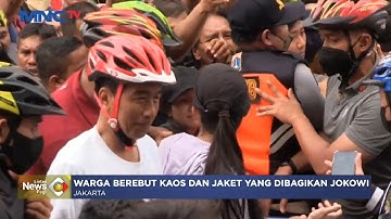 Jokowi Bersepeda di Car Free Day Jakarta dan Bagikan Kaos Gratis #LintasiNewsPagi 16/01
