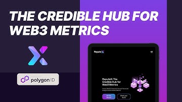 Reputex | The Credible Hub for Web3 Metrics | Video demo