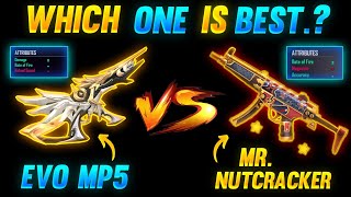 EVO MP5 VS MR NUTCRACKER MP5 | WHICH IS BEST MP5 SKIN | BEST MP5 SKIN IN FREE FIRE | MP5 BEST SKIN