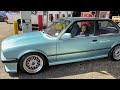 Aqua metallic bmw e30 mtech 1 replica with abs bodykit 