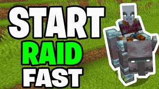 How To Start A Raid In Minecraft! - Java & Bedrock