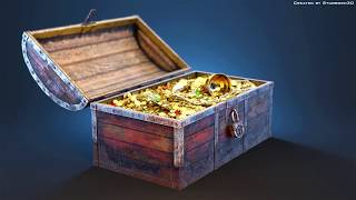 3D model Pirate treasure chest screenshot 5