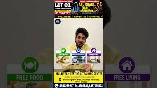 L&T Abu Dhabi UAE भर्ती 2026 | Direct Company Hiring | Walk-In Interview 1 जून 2026 Gulf Job Vacancy