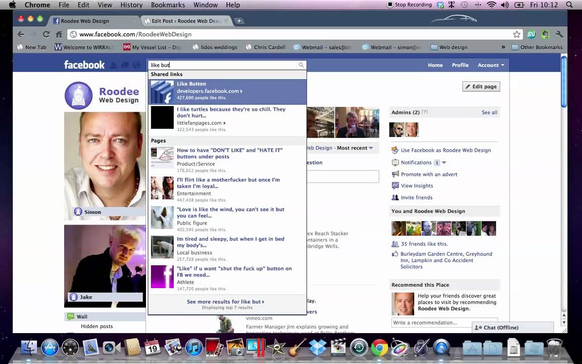 How to add a Facebook Like button to your Wordpress page - YouTube