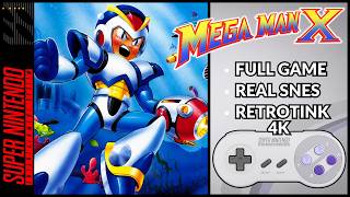 Mega Man X [Full Game] [All Power-Ups] [Real SNES] 4K Longplay