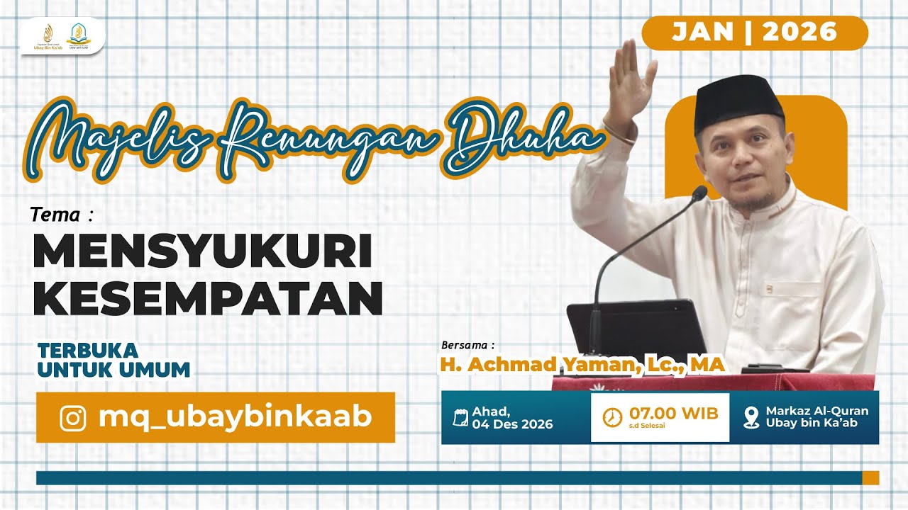 🔴 LIVE | MENSYUKURI KESEMPATAN - MAJREHA | Majelis Renungan Dhuha