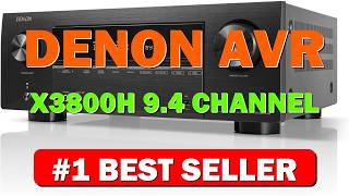 Denon AVR X3800H 9.4 Channel 8K Home Theater Receiver IMAX Enhanced with Dolby - B0BT66Z2S5