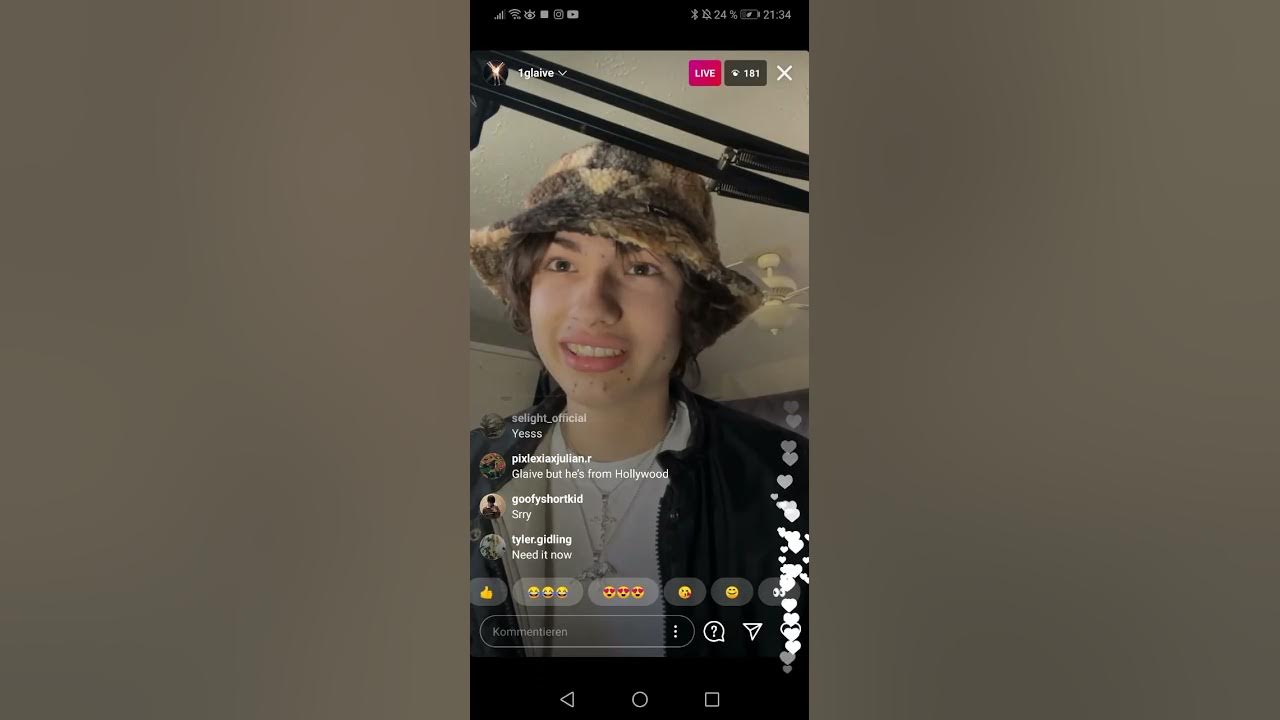 glaive bastard (Instagram Live 2020?) YouTube