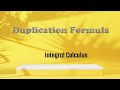 Duplication formula and Problems