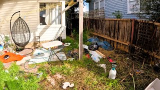 This Place looked like a Bomb had DESTROYED it | Overgrown Yard Makeover