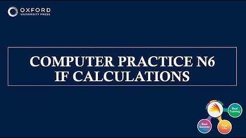 COMPUTER PRACTICE N6 IF CALCULATIONS EXAMINATION QUESTION PAPER 2020
