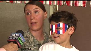 Compilation Soldier coming home U S  Airman Surprises Mom at Family Christmas Party