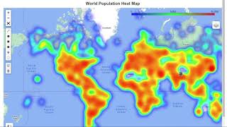 leafmap new feature - creating a population heat map with a colorbar and map title