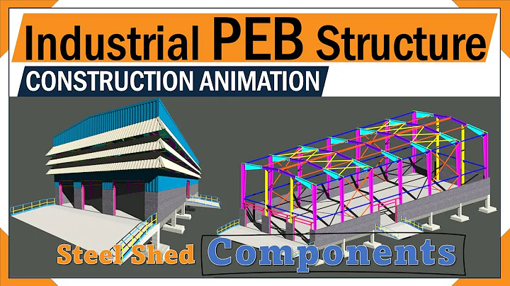 What is PEB Building | PEB Structure construction Procedure | 3D PEB Construction animation