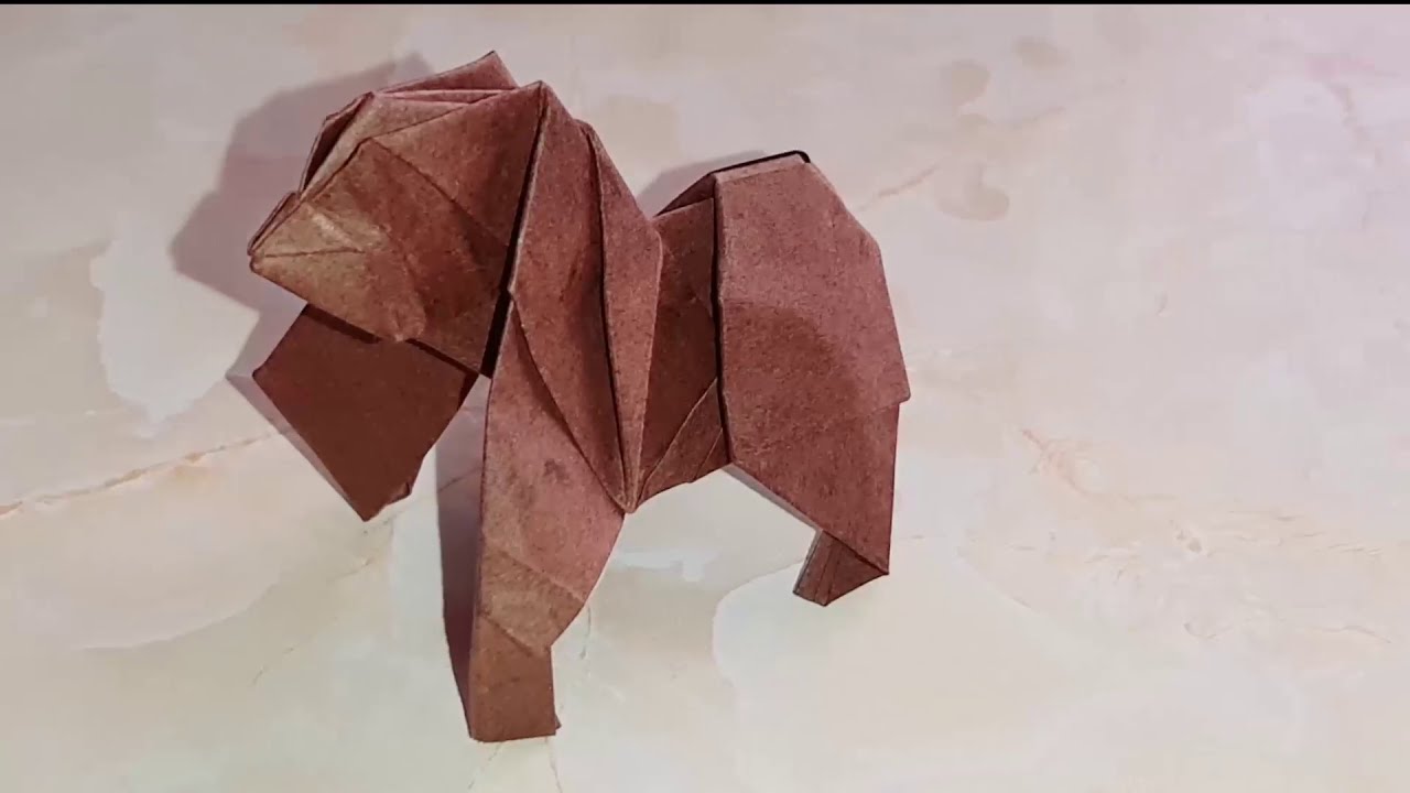 como hacer King Kong de papel, origami fácil, papiroflexia