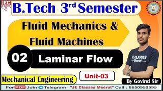 02 Fluid Mechanics & Fluid Machines Mechanical Engineering | B.Tech 3rd Semester Class By Govind Sir