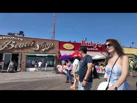 Walking the Coney Island Boardwalk | Brooklyn, NYC 🌊🎡