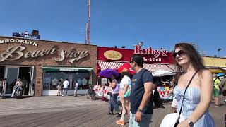 Walking the Coney Island Boardwalk | Brooklyn, NYC 🌊🎡