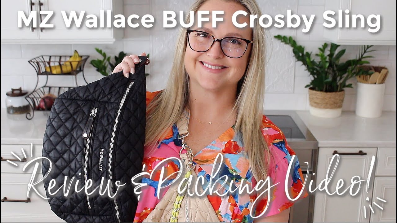 MZ Wallace Crosby Crossbody Sling Bag Black