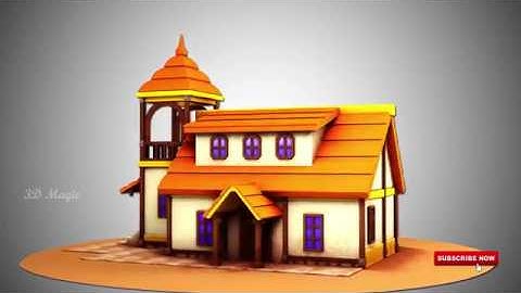 Blender 2.81 - Eevee Realtime rendering (Stylized HOUSE)