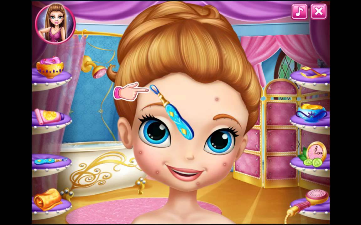 Princess sofia ♥ Real MakeOver (help her perform a real makeover) part.1