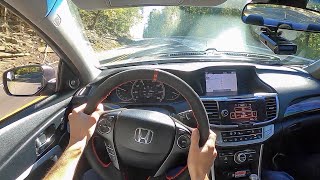 2013 Honda Accord Coupe V6 6-Speed Manual - POV Test Drive (Binaural Audio) видео