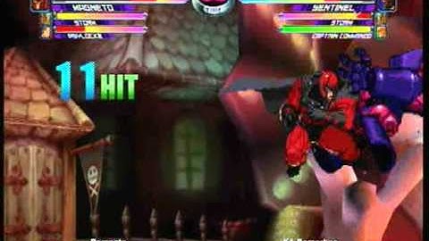 MvC2 Online (360): Brett (MSP) vs Khaos (Sent/Storm/Cap) 13 .:8.30.10:.