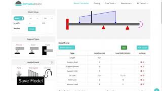 Beam Calculator Features | Beam Analysis Software | Optimal Beam screenshot 1