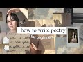 How to write poetry for beginners my 4 step poem process  writing tips