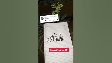 "Anahi" #name #calligraphy #writing #style ✍️ #nameart #english #shorts #lettering #art #learn