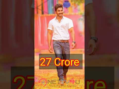 Sarrainodu Movie Actor And Actress Income Fees Shorts Sarrinodu Youtubeshorts