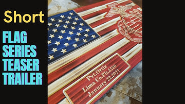 Carving a Flag on WorkBee CNC                                       How to CNC Perfect Flags #Shorts