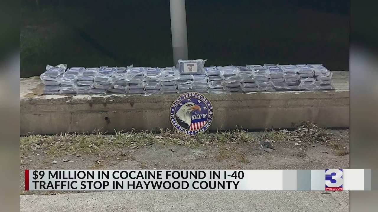 $9M worth of cocaine found during Haywood County traffic stop - YouTube