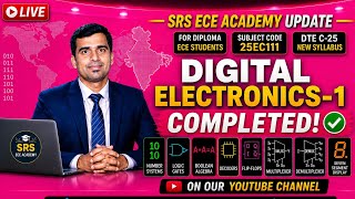 Digital Electronics-1 Completed | Diploma ECE C-25 | 25EC11I 📚📖🎉🎊📚🥰🎊🎉👍
