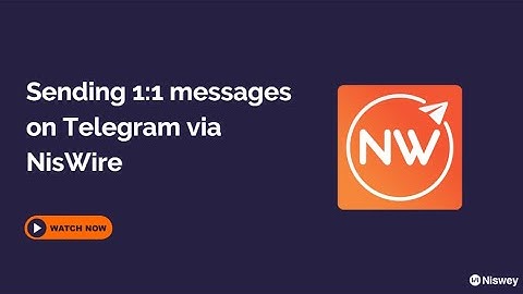 Send 1:1 Messages using NisWire (HubSpot + Telegram)