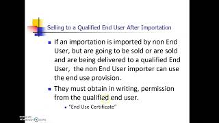 ITA511 End Use