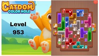 Catdom color hole level 953 solution and walkthrough for gameplay