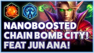 Kaelthas Pyroblast - NANOBOOSTED CHAIN BOMB CITY! FEAT JUN ANA! - Grandmaster Storm League