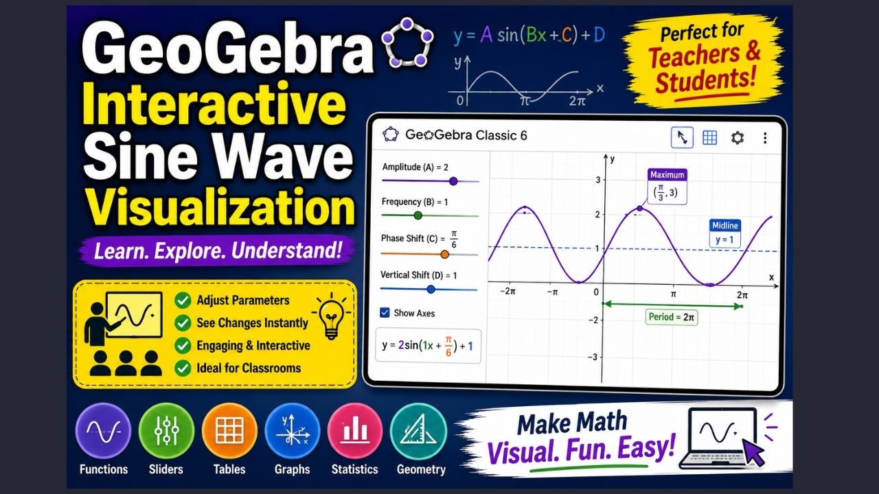 Interactive Sine Wave Visualization | GeoGebra for Teachers & Students ...